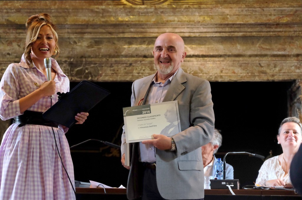 Vincenzo Dell'Oro, secondo premio per il Racconto inedito, con Rossella Pretto